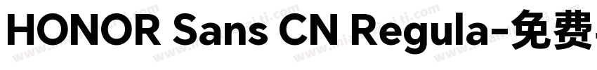 HONOR Sans CN Regula字体转换